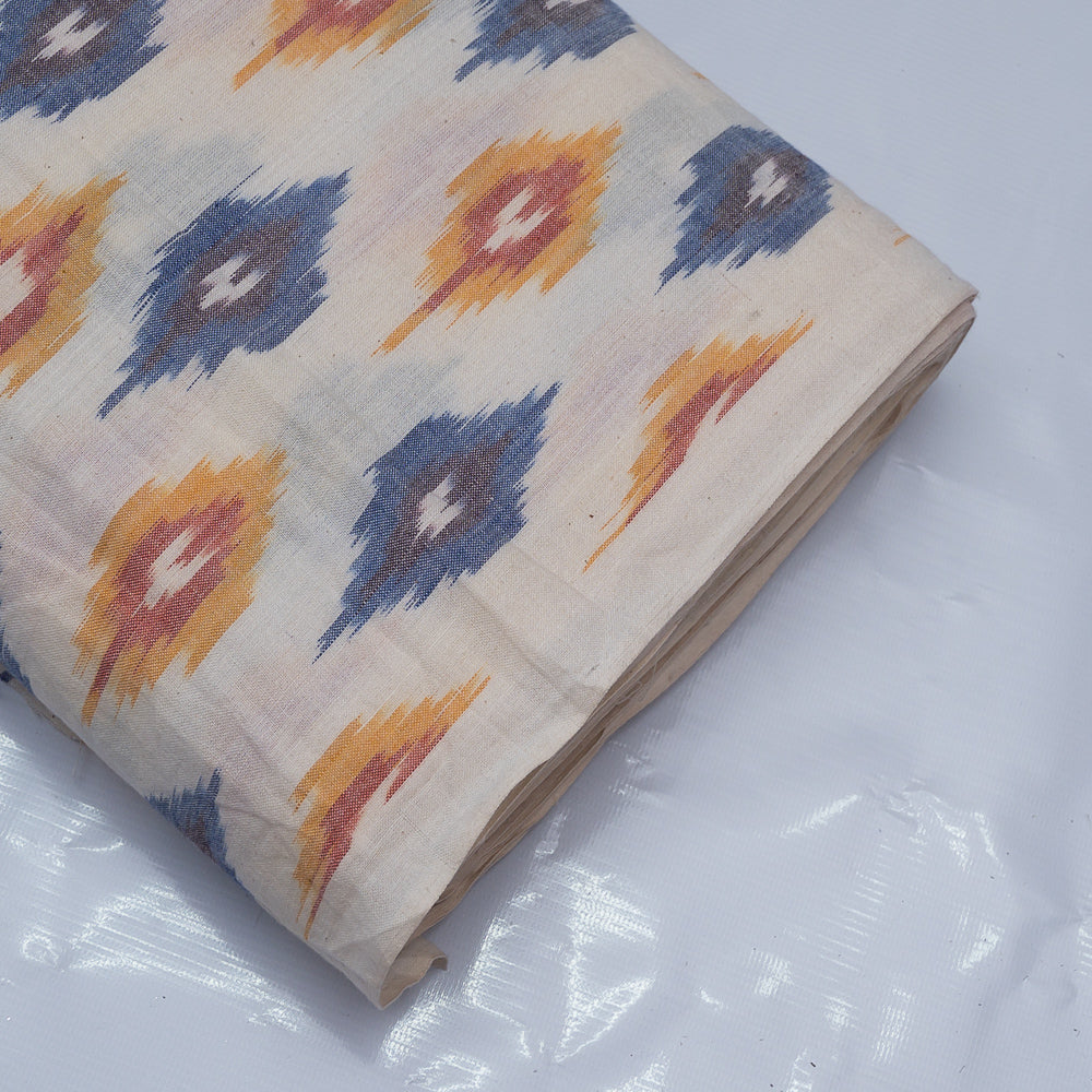 Multi Color Fine Quality Cotton Handloom Ikat (Sku: IKK-410)