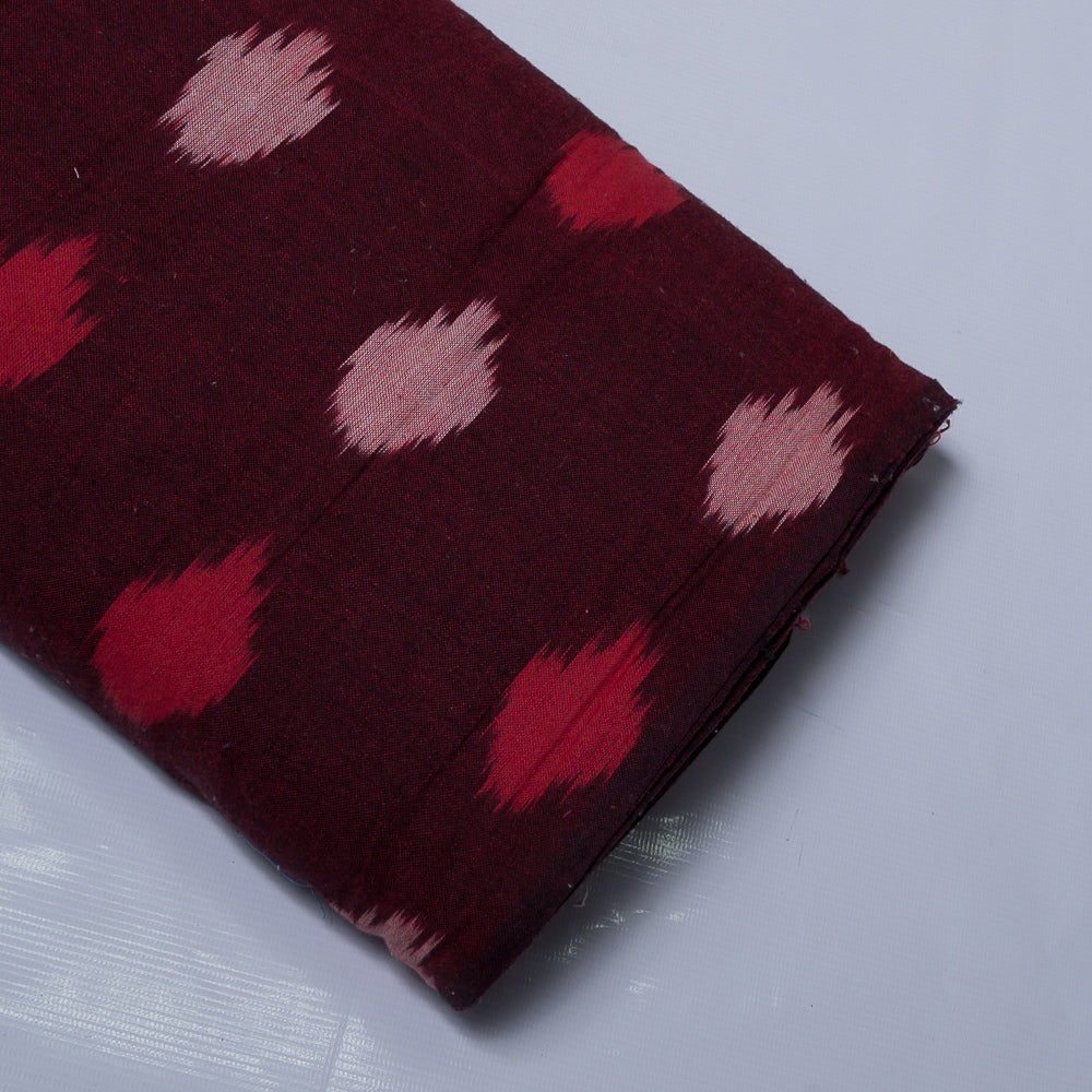 Maroon Fine Quality Cotton Handloom Ikat (Sku: IKK-411)