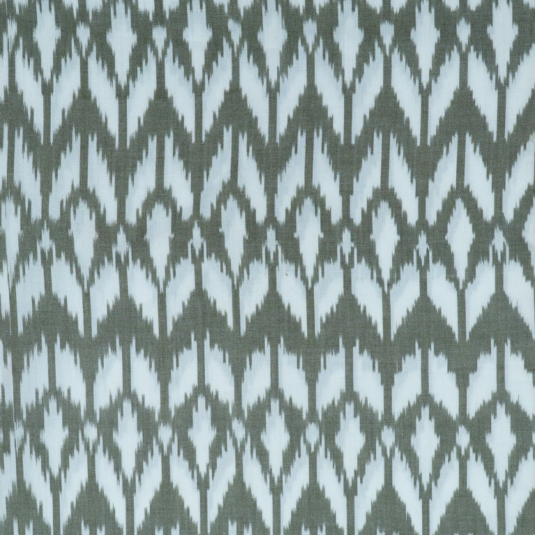 Light Green & White Cotton Handloom Ikat (Sku: IKK-447)