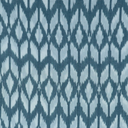 Grey, White Fine Quality Cotton Handloom Ikat Fabric for Dresses | Width: 44"