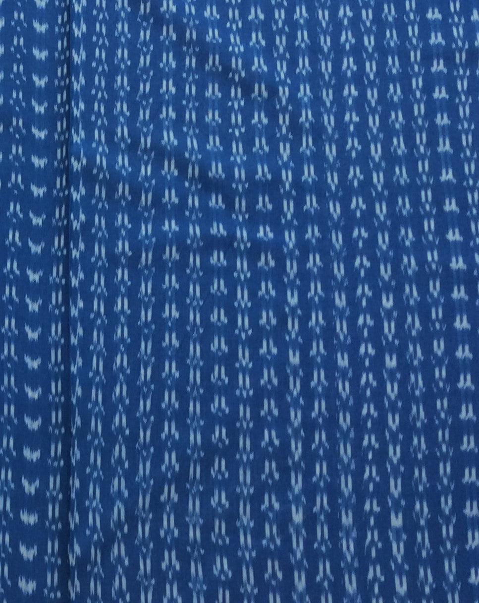 Blue Fine Quality Cotton Handloom Ikat (SKU: IKK-515)