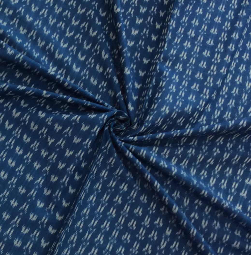 Blue Fine Quality Cotton Handloom Ikat (SKU: IKK-515)
