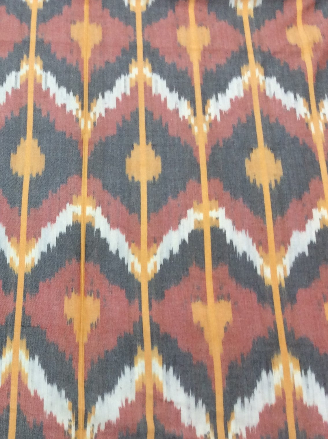 Multicolor Handloom Thick Cotton Ikat (Width: 44 inches or 112 cm)
