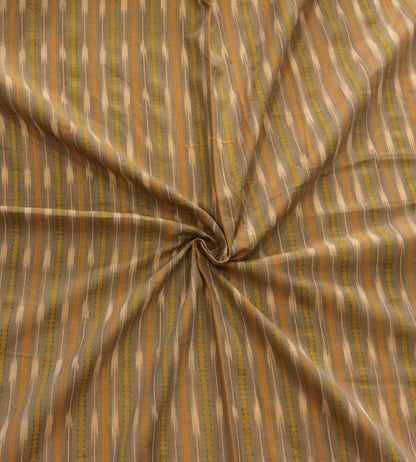 Yellow Color Cotton Dobby Handloom Ikat (SKU: IKK-620)