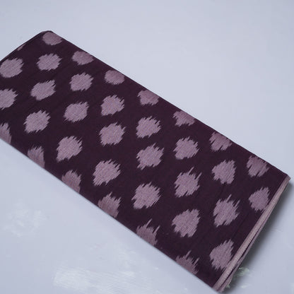 Wine Color With Dot Design Cotton Handloom Ikat (SKU: IKK-70)