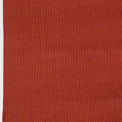 Red & Yellow Stripe Cotton Handloom Ikat Fabric - 44" (112 cm)