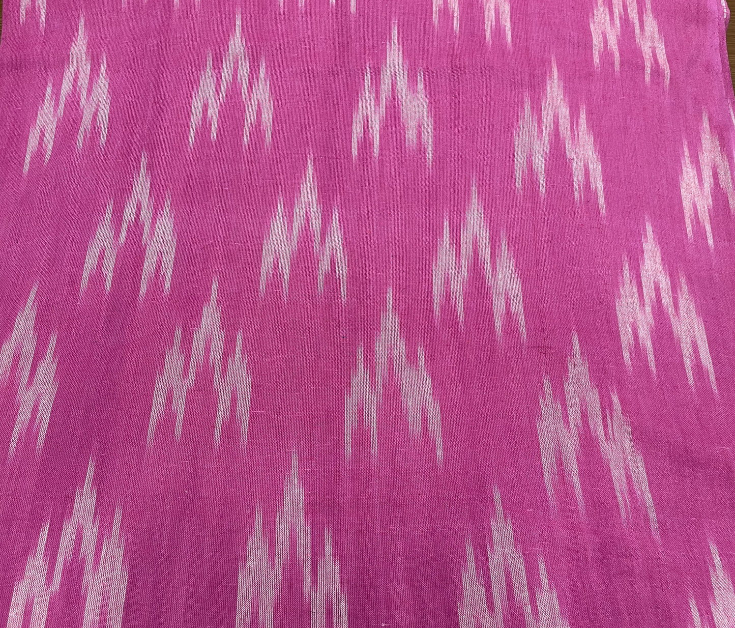 Pink Cotton Handloom Ikat (Sku: IK-368)