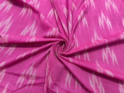 Pink Cotton Handloom Ikat (Sku: IK-368)