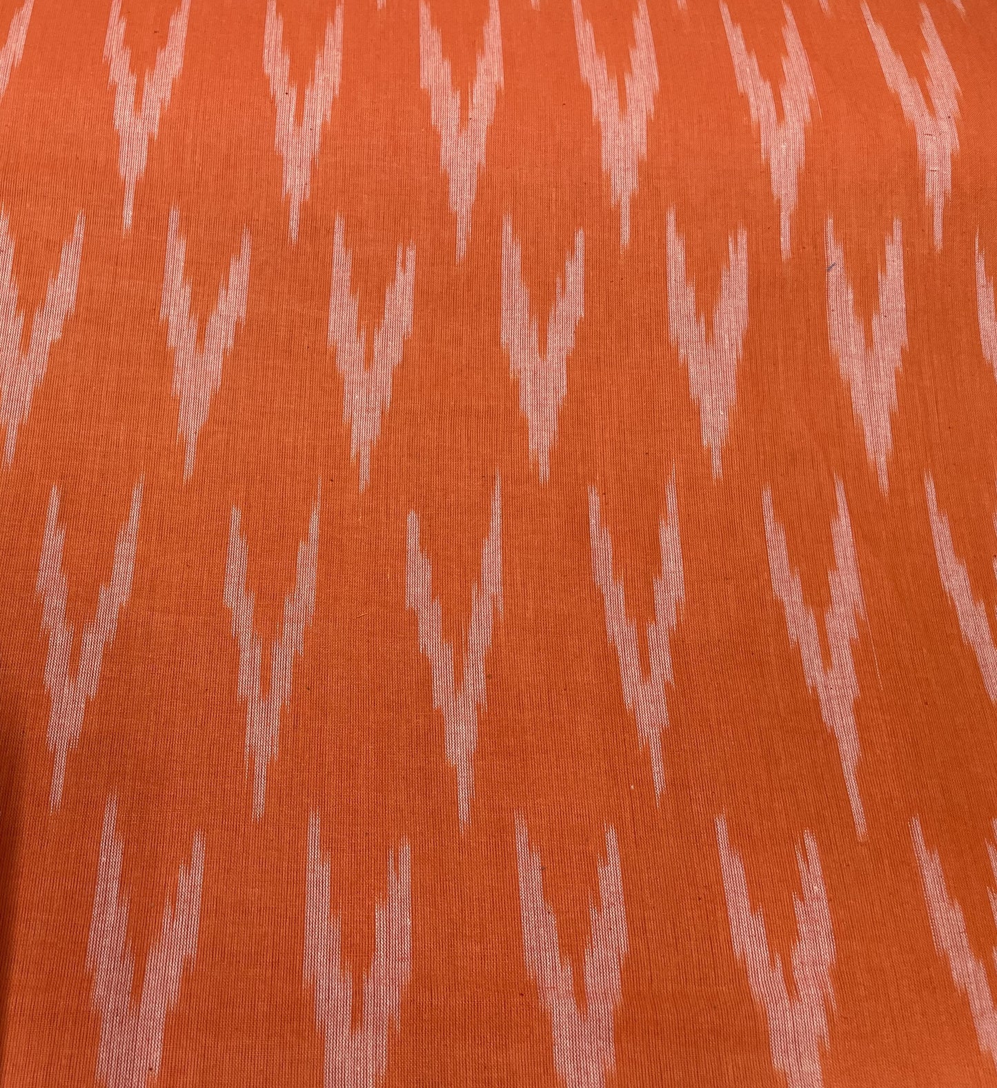 Orange Cotton Handloom Ikat (Sku: IK-345)