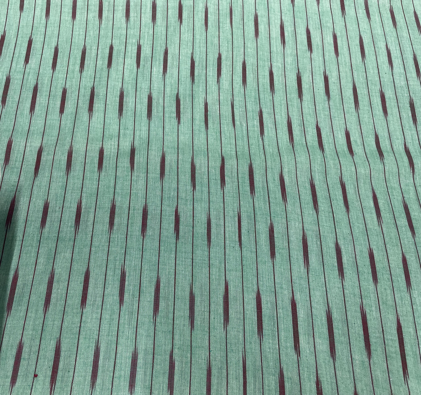 Green Cotton Handloom Ikat (Sku: IK-77)