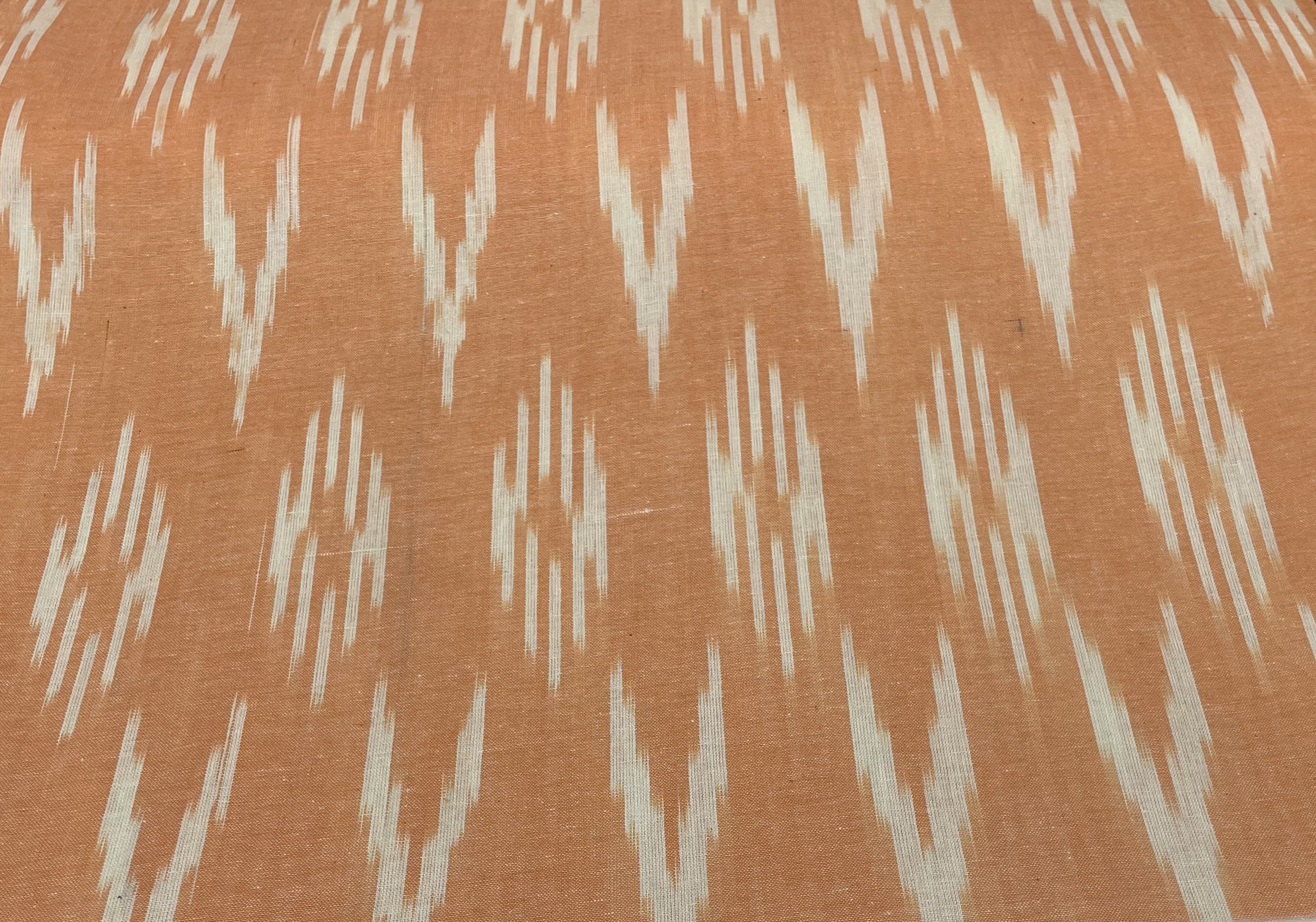 Orange Cotton Handloom Ikat (Sku: IK-81)