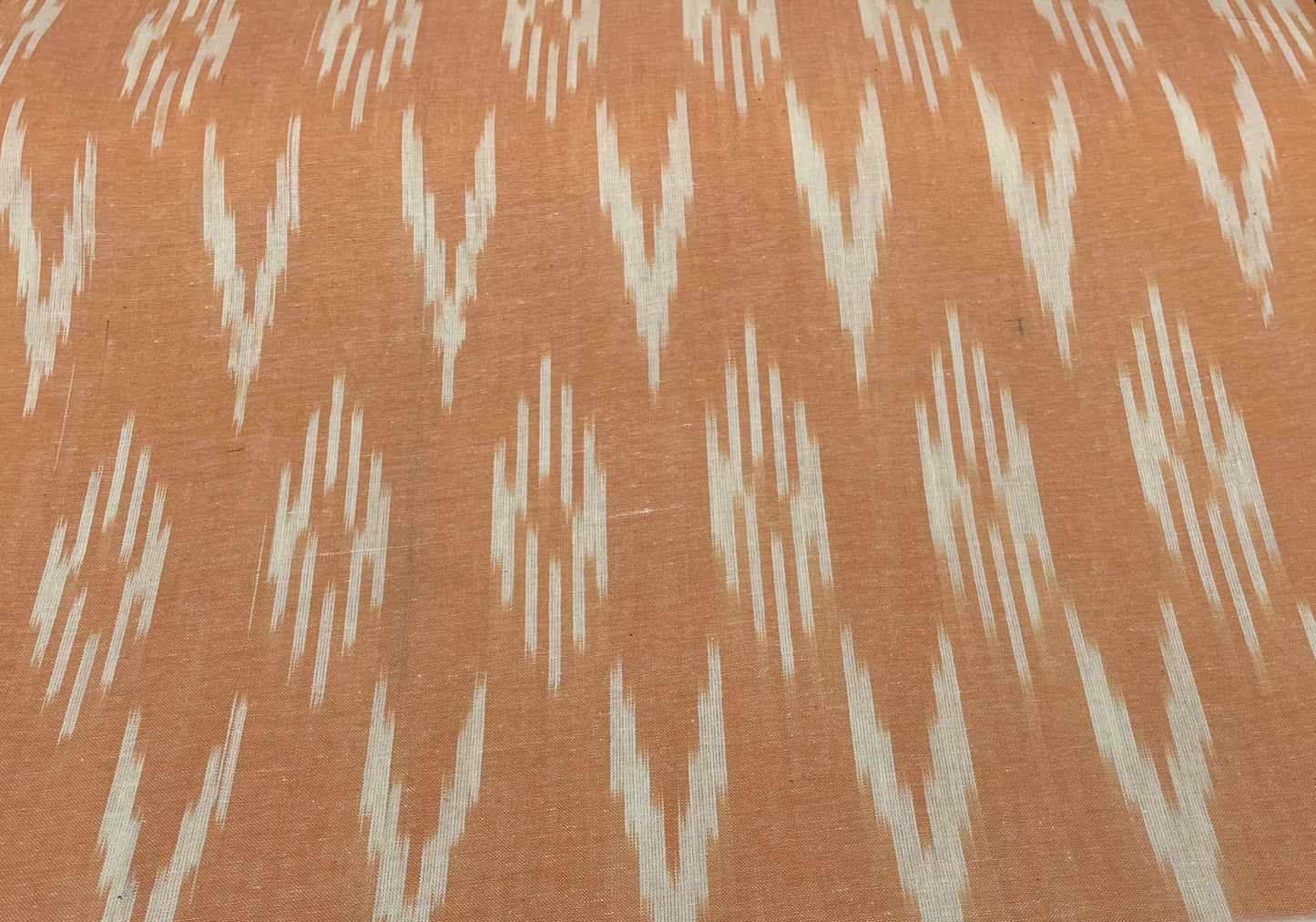 Orange Cotton Handloom Ikat (Sku: I-784)