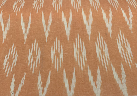 Orange Cotton Handloom Ikat (Sku: I-784)