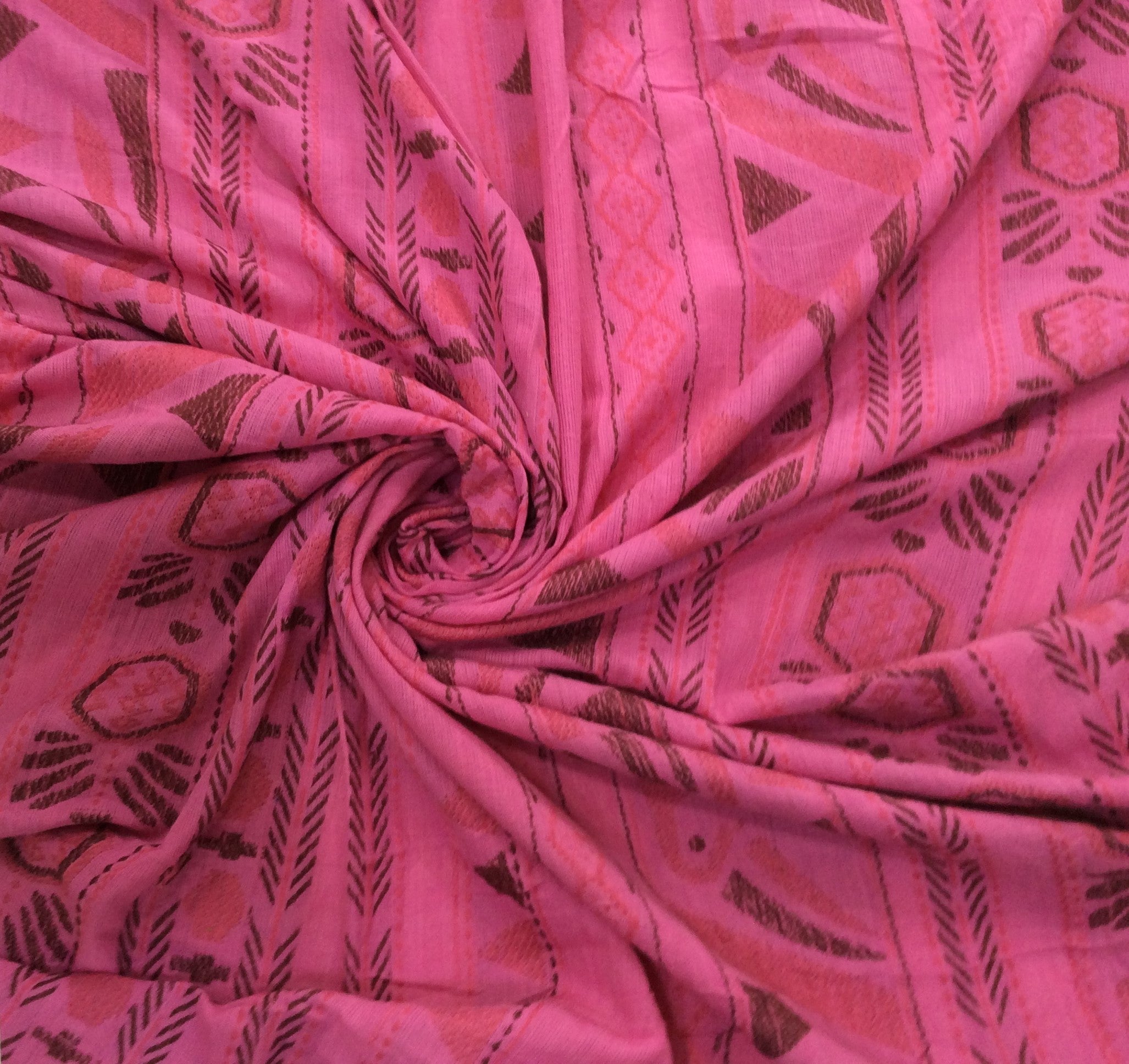 Pink Lightweight Cotton Jacquard (Sku: J-529)