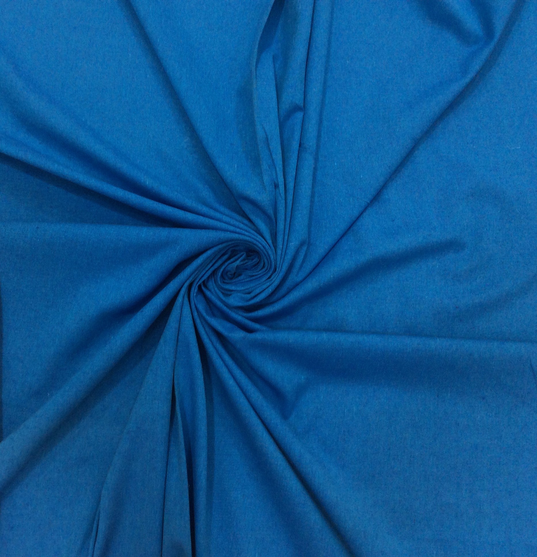 Blue Plain Cotton Handloom Ikat