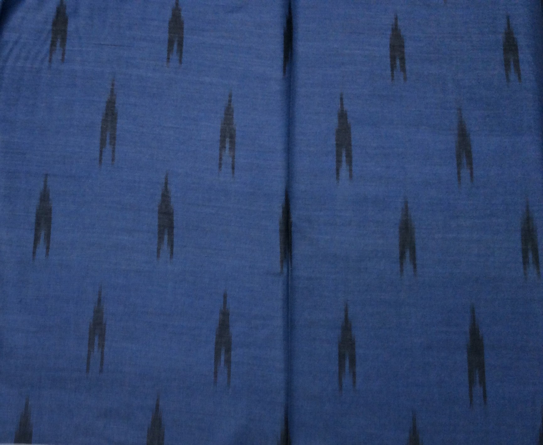 Bue Rocket Cotton Viscose Blend Ikat