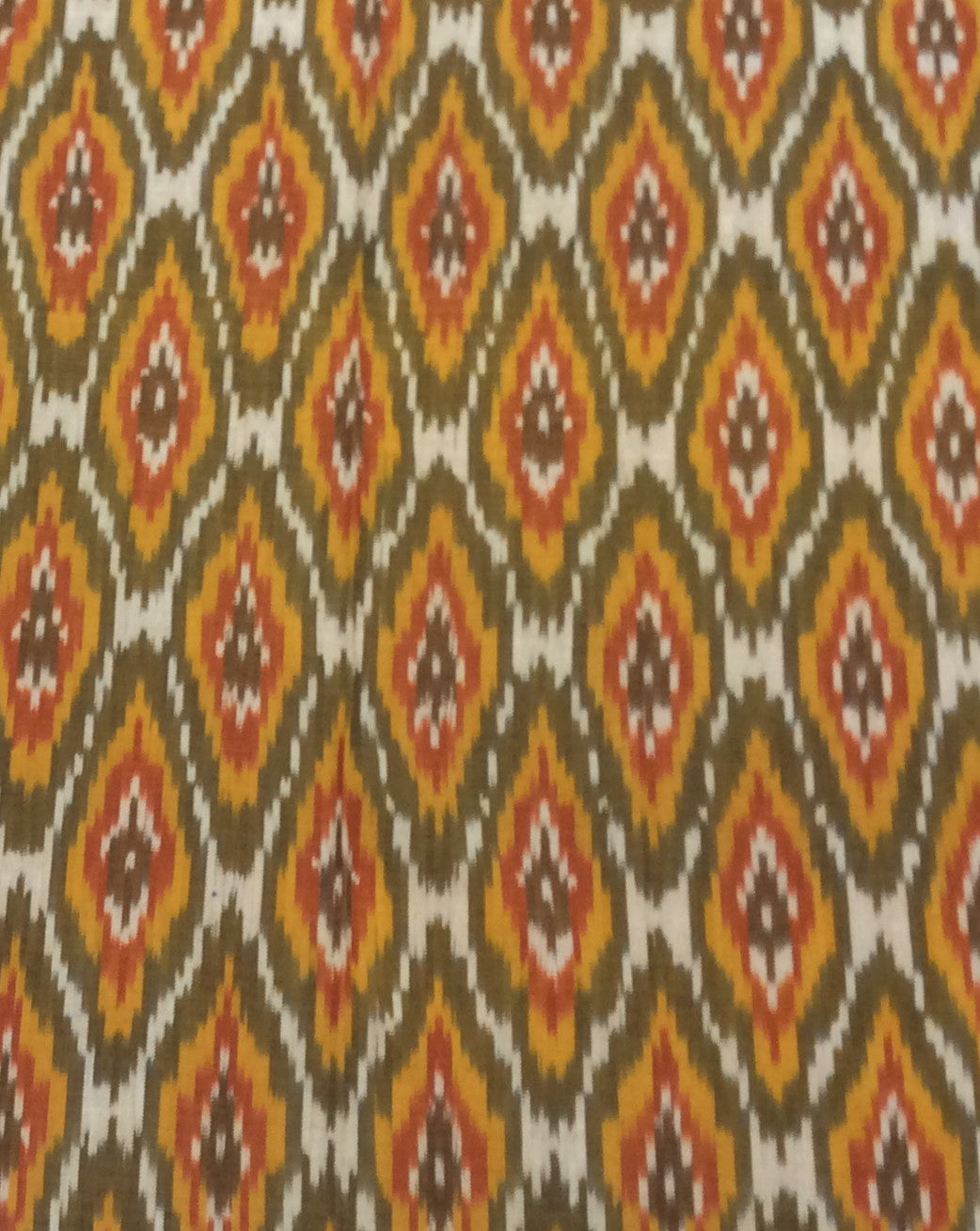 Multicolor Cotton Woven Handloom Thick Ikat (Width: 44 inches or 112 cm)