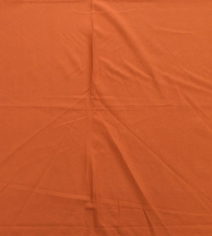 Rust color Plain Fine Quality Cotton Handloon Fabric
