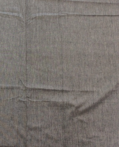Grey color Plain Fine Quality Cotton Handloom Fabric