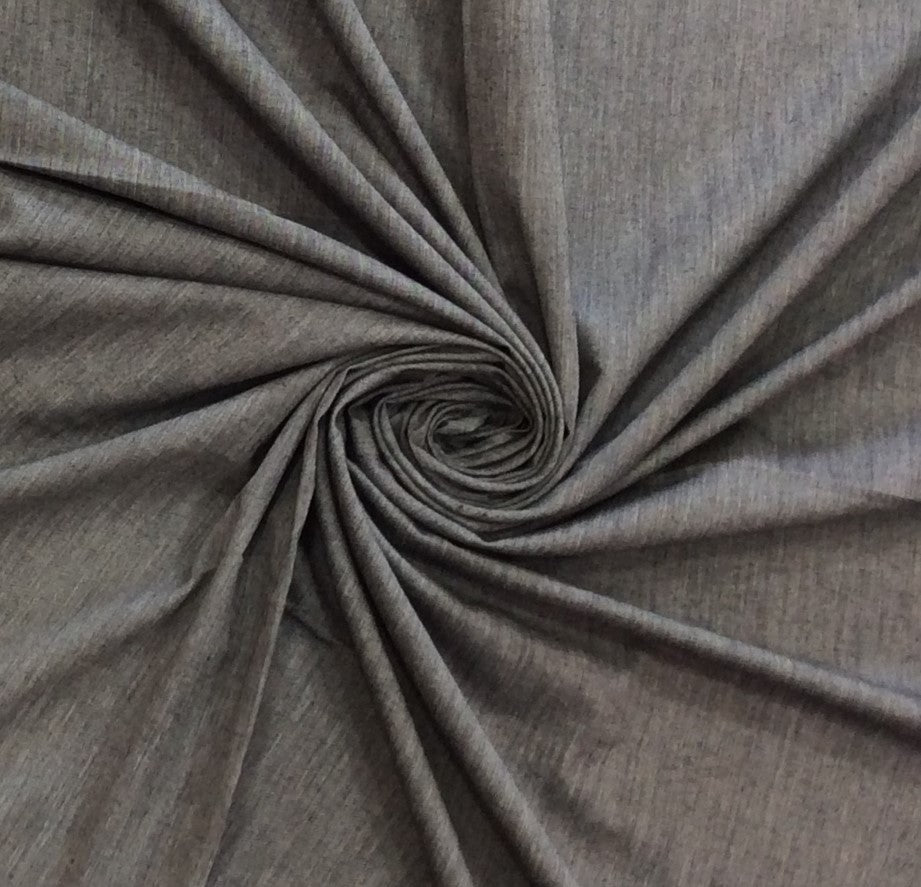 Grey color Plain Fine Quality Cotton Handloom Fabric