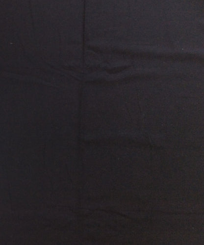 Black color Plain Cotton Handloom Fabric