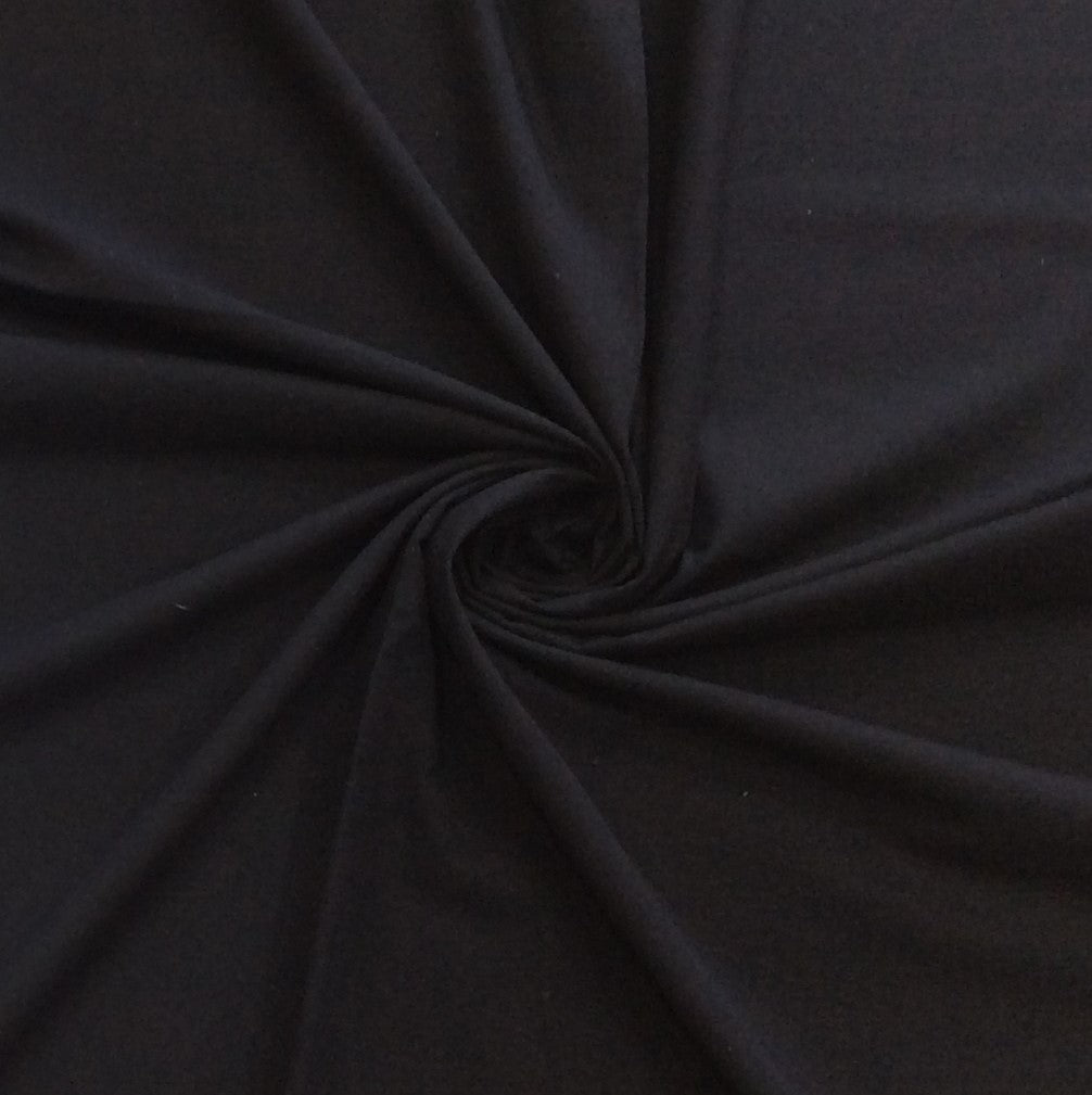 Black color Plain Cotton Handloom Fabric