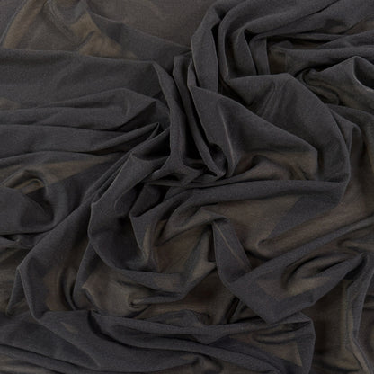 Off White Geometric Design Dyeable Cotton Net Fabric