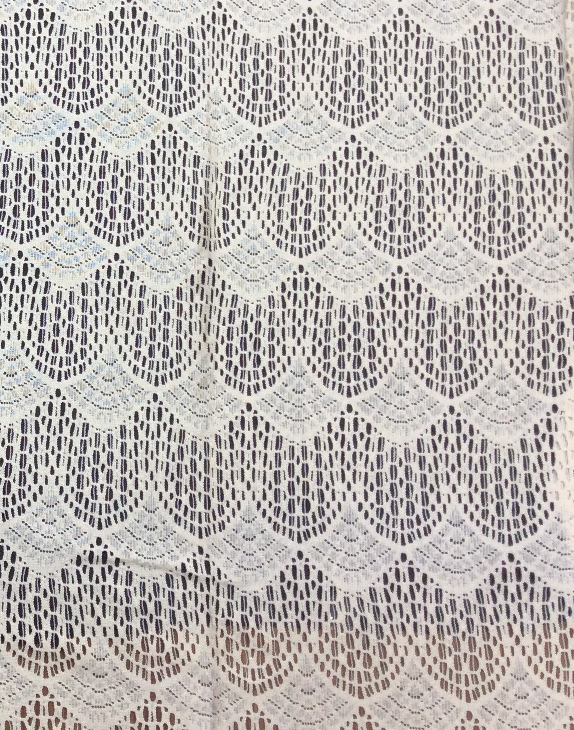 Off White Cotton Dyeable Net Fabric