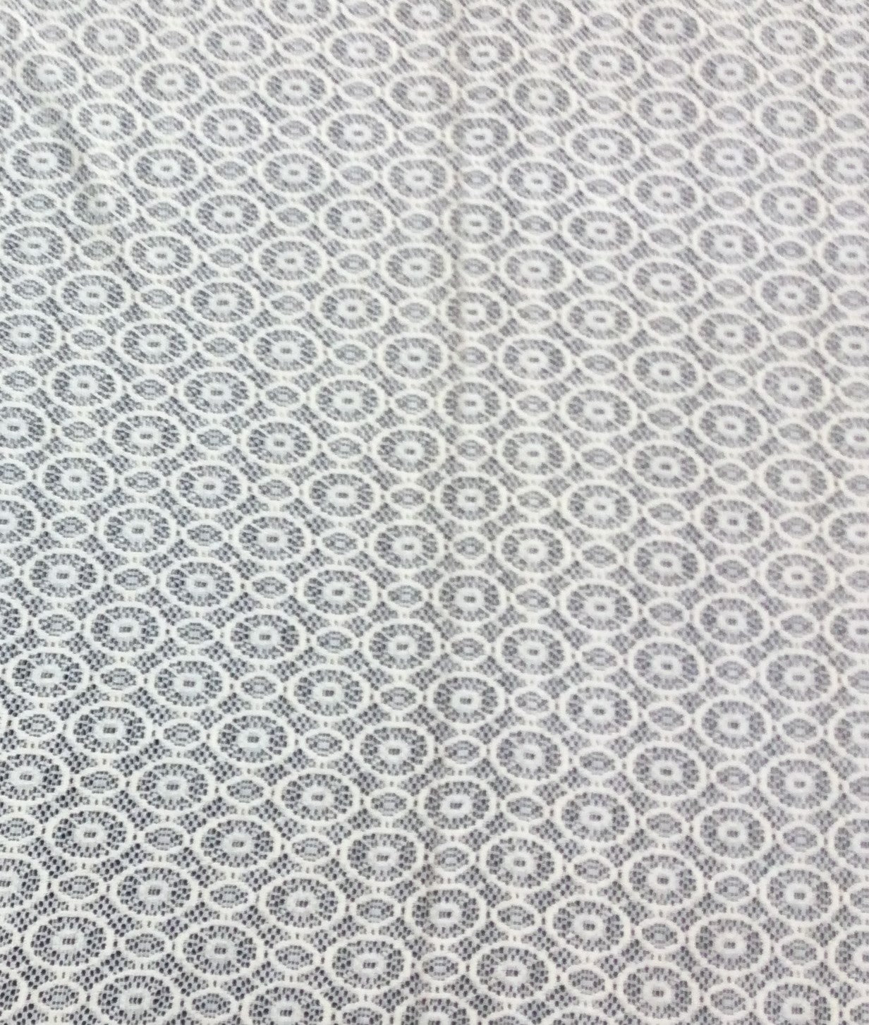 Off White Cotton Dyeable Net Fabric