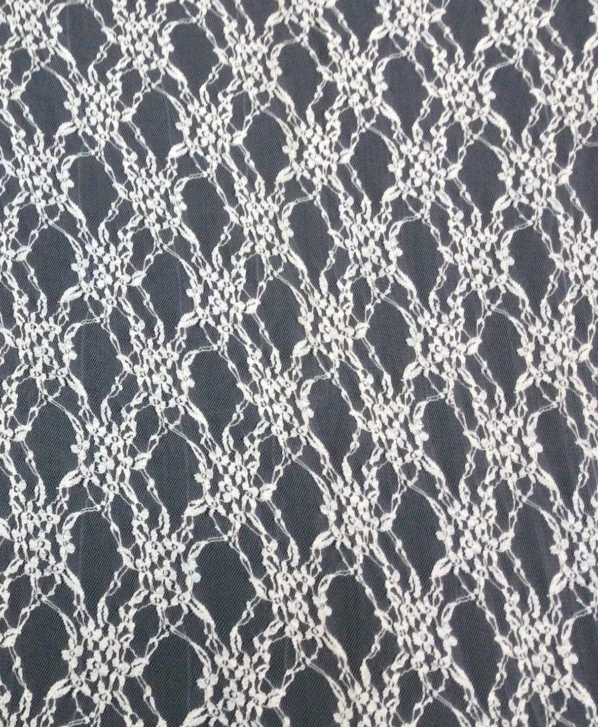 White Dyeable Cotton Nylon Net Fabric