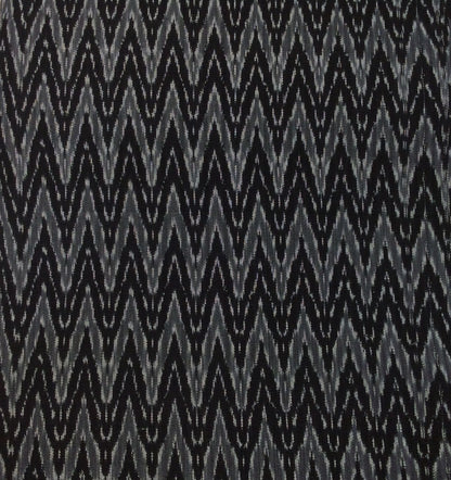 Black & Grey Chevron Thick Cotton Handloom Ikat (Sku: IKK-209)