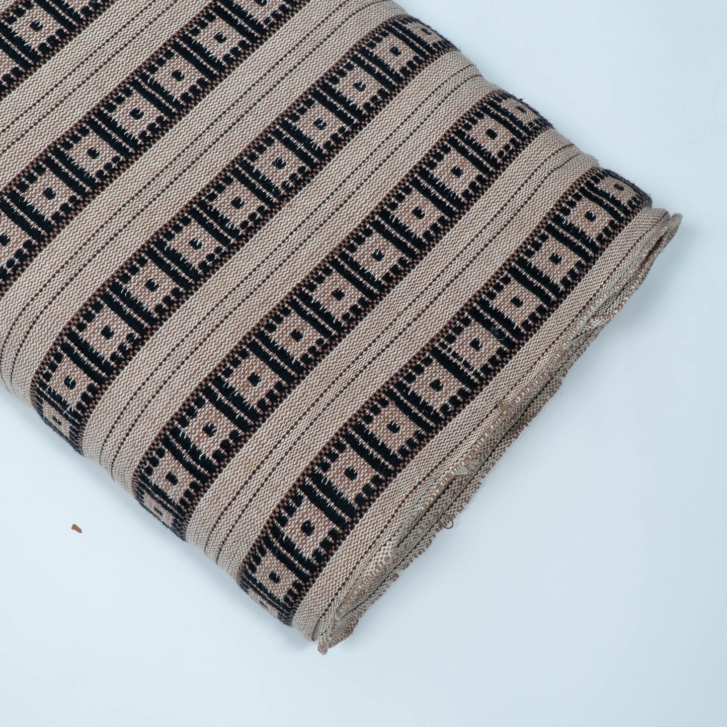 Black & Beige Cotton Blend Jacquard | SKU: J-114