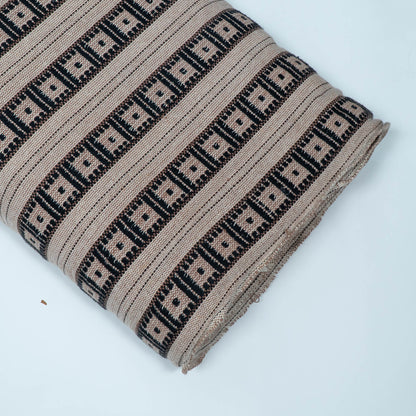 Black & Beige Cotton Blend Jacquard | SKU: J-114
