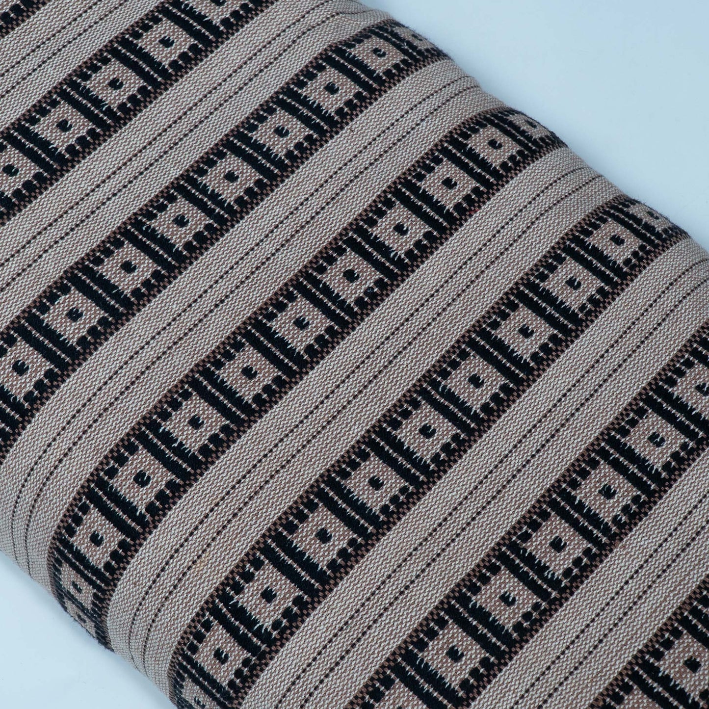 Black & Beige Cotton Blend Jacquard | SKU: J-114