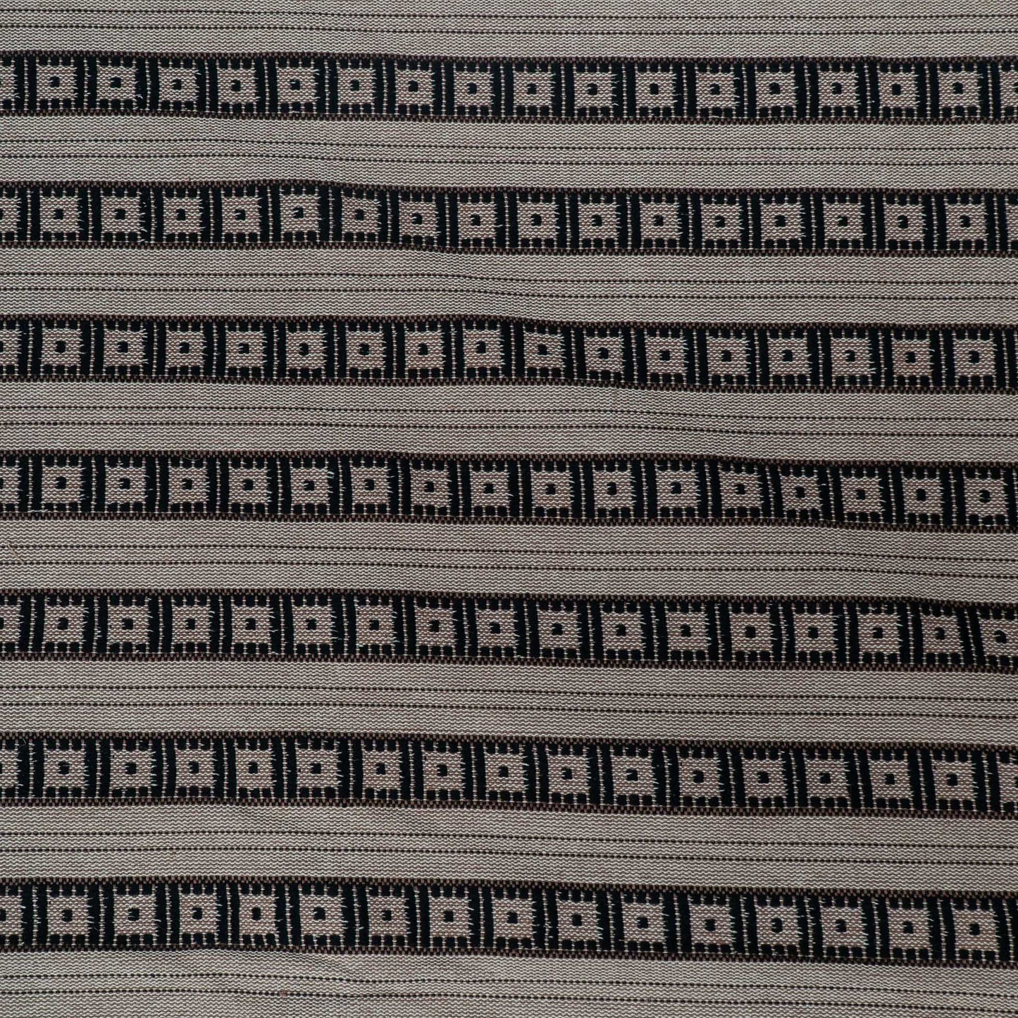 Black & Beige Cotton Blend Jacquard | SKU: J-114