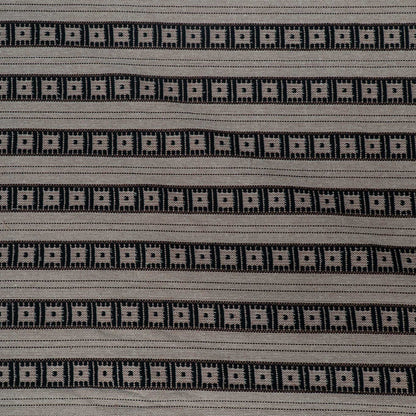 Black & Beige Cotton Blend Jacquard | SKU: J-114