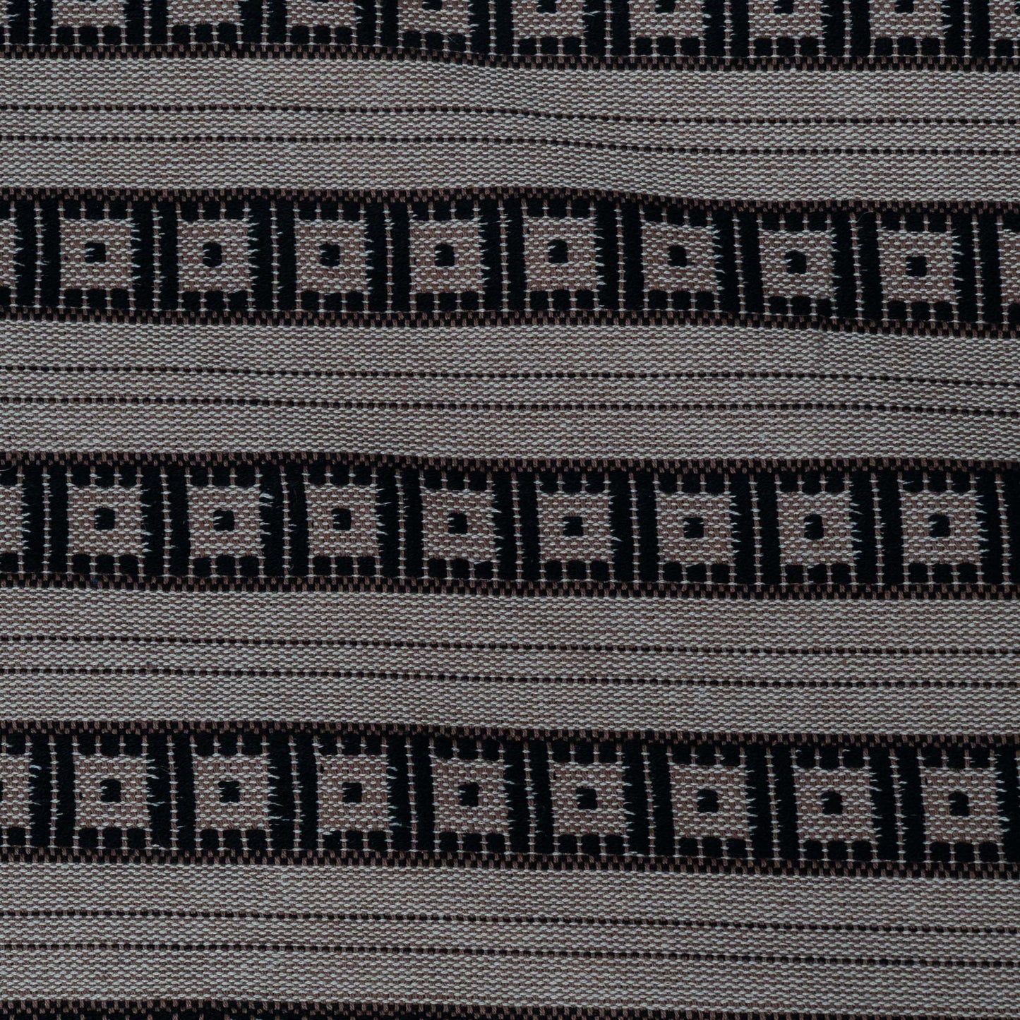 Black & Beige Cotton Blend Jacquard | SKU: J-114