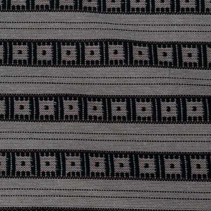 Black & Beige Cotton Blend Jacquard | SKU: J-114