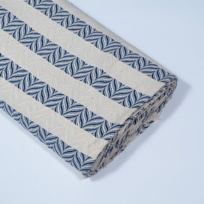 Blue & White Cotton Jacquard | SKU: J-219