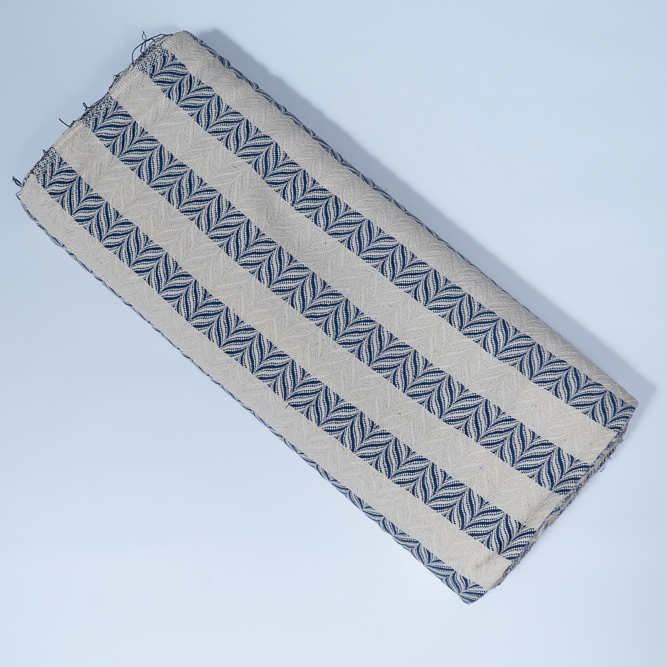 Blue & White Cotton Jacquard (Sku: J-219)