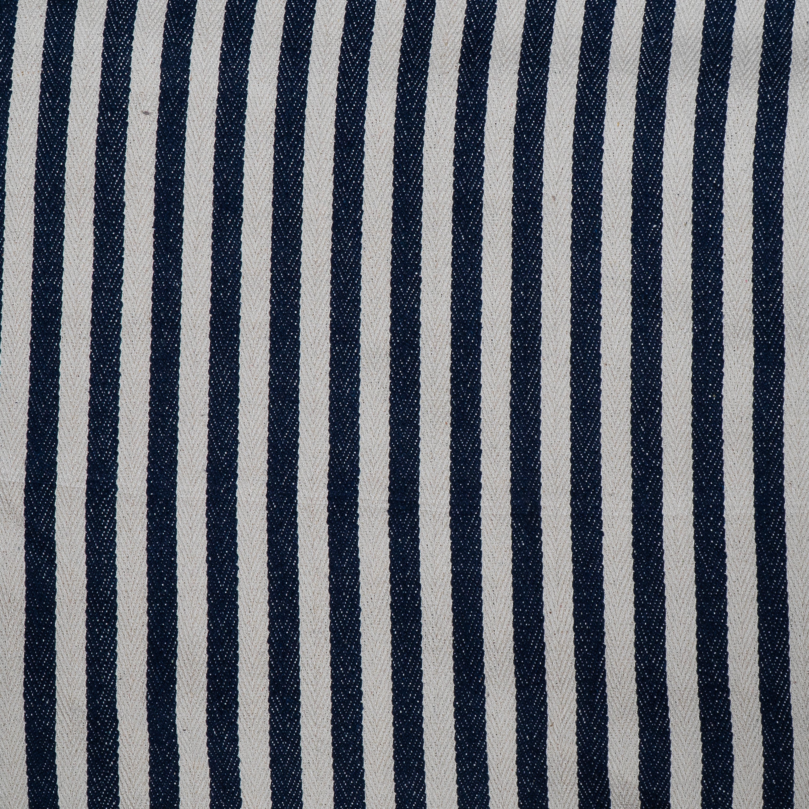 Dark Blue Herringbone Stripe Cotton Jacquard (Sku: J-237)