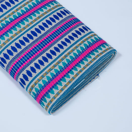 Blue Capsule Cotton Acrylic Jacquard (Sku: J-255)
