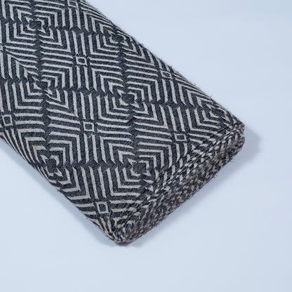 Grey & White Cotton Jacquard | SKU: J-258