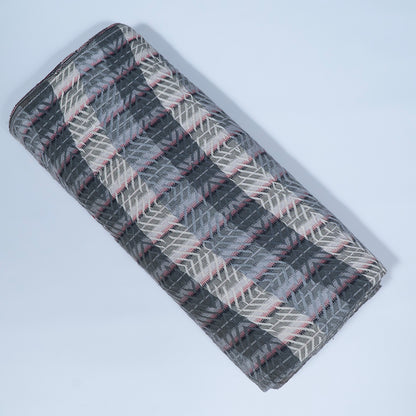 Grey & Green Cotton Jacquard | SKU: J-260