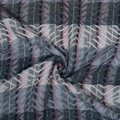 Grey & Green Cotton Jacquard | SKU: J-260