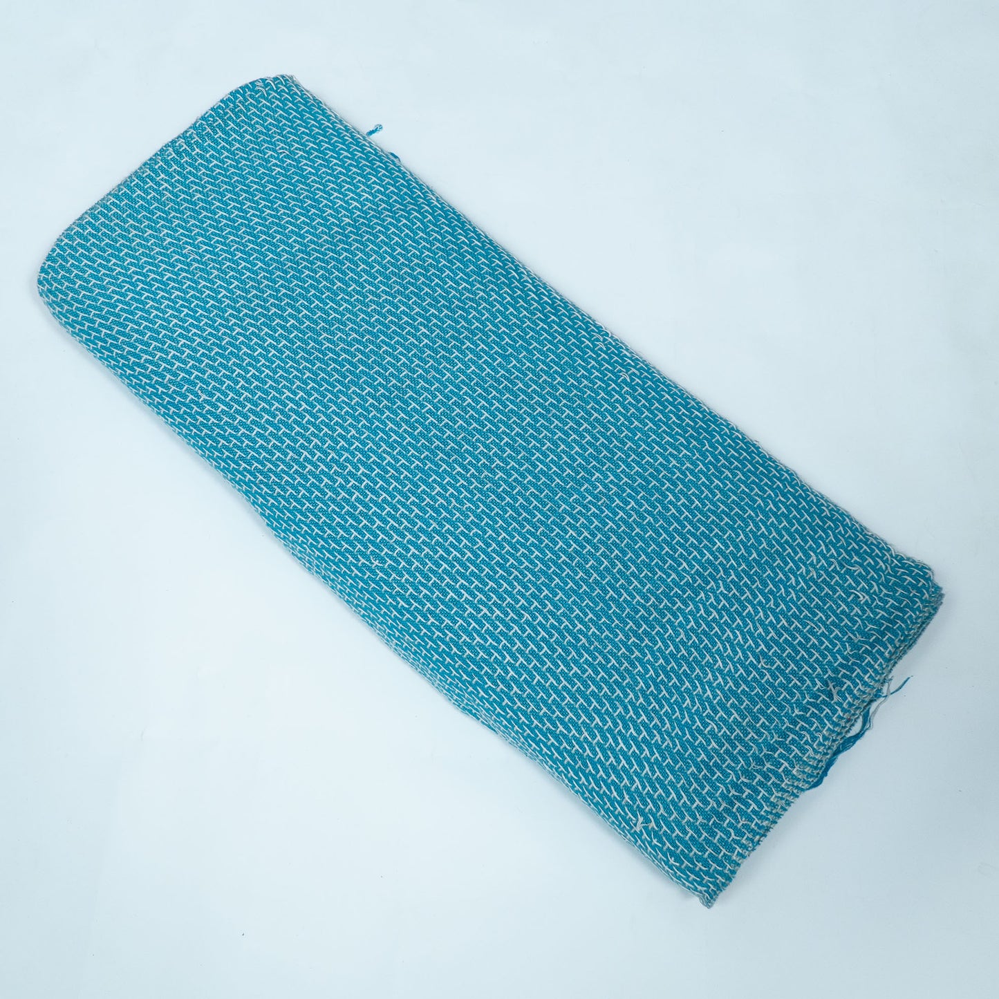 Blue Textured Cotton Blend Jacquard | SKU: J-287