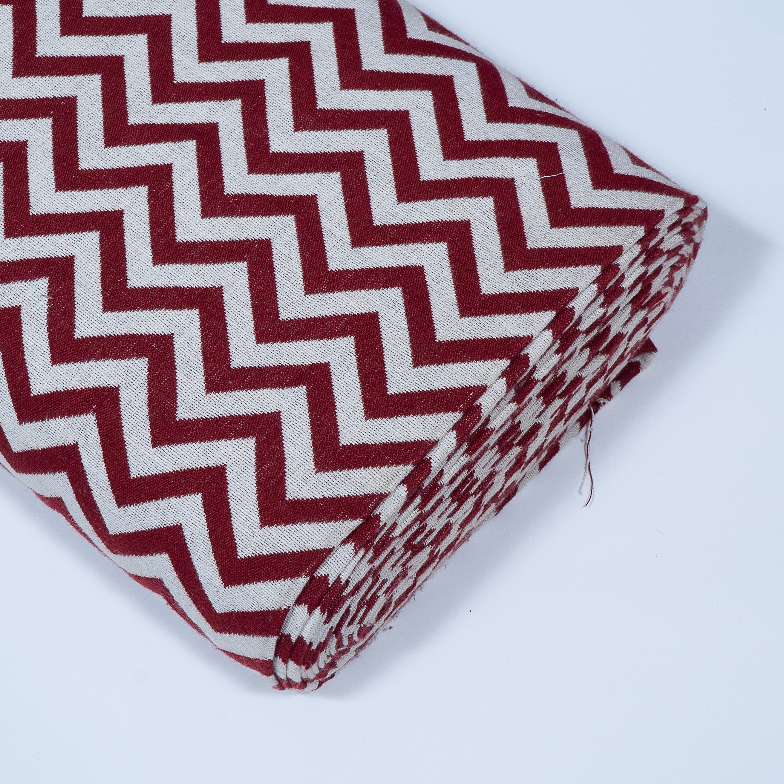 Red Chevron Cotton Jacquard (Sku: J-318)