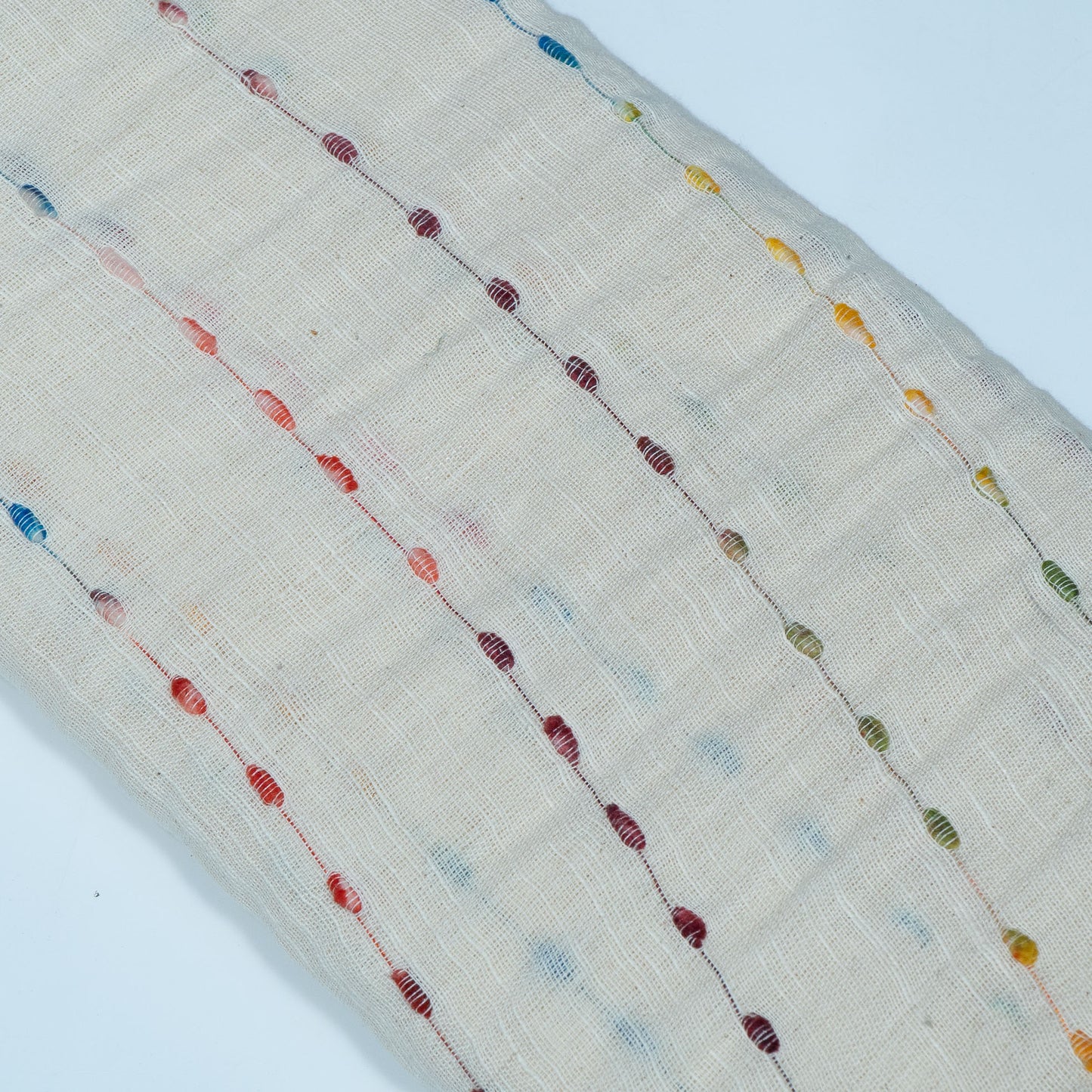 Off White Dobby Textured Cotton Jacquard | SKU: J-333