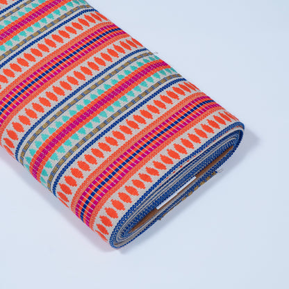 Orange Capsule Cotton Blend Jacquard | SKU: J-346