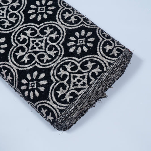 Black & White Cotton Jacquard (Sku: J-353)